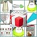K&S Artisan Russian Piping Tips Set Cake Decorating Supplies Kit Flower Frosting tips Set 12 Icing Nozzles 2 Couplers 2 Leaf Tips 1 Silicone Bag 10 Pastry Baking Bags