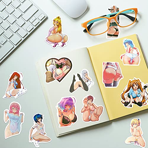 200 Pcs Sexy Anime Stickers for Adults, Hentai Stickers Girl Waifu Stickers, Vinyl Waterproof Stickers Pack for Hydroflask Water Bottle Laptop Phone Case Computer Car Dcals