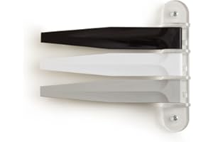 Exam Room Signals - Kull Industries - Black, White & Grey Color Medical Door Flags for Hospitals, Doctors Offices, Clinics (7 Inch)