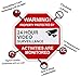 Video Surveillance Sign from Aluminum 12