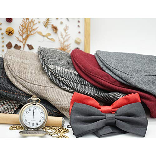 Ziyoot Men's 1920s Accessories Gatsby Gangster Costume Set Plaid Newsboy Cap