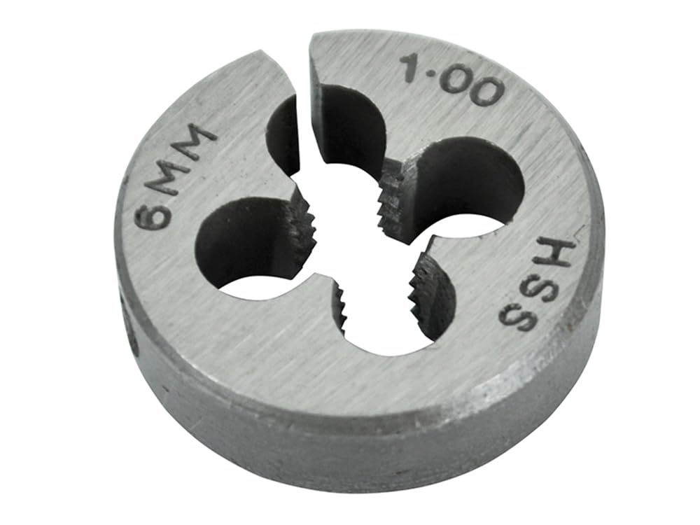 Faithfull HSS Straight Flute Split Die M6 x 1.0 (13/16 O.D)
