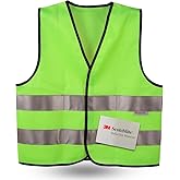 SIFE Kids Safety Vest for Children 3-12Y,w/3M Compatible Tech,6 Colors - Mesh & Knit