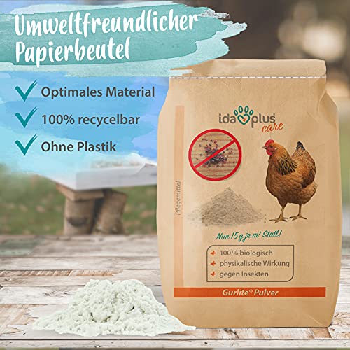 Ida Plus - MitePowder â Natürlich gegen die Rote Vogelmilbe â Effektiver als Kieselgur oder Kieselerde â für Hühner, Wachteln & anderes Geflügel - OHNE CHEMIE - 25 Liter – Bild 5