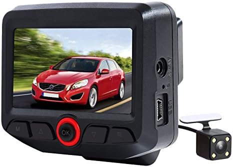 MeHuiLe 2.45 inch FHD 1080P WiFi Dual Lens IPS Screen 165 Wide Angle Dashboard Camera Car Video Recorder G-sensor Parking Monitor Loop Recording Motion Detection WDR Sony