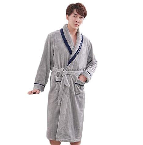 PFSYR Otoño e Invierno Gruesos y cálidos Pijamas camisón, Batas de los