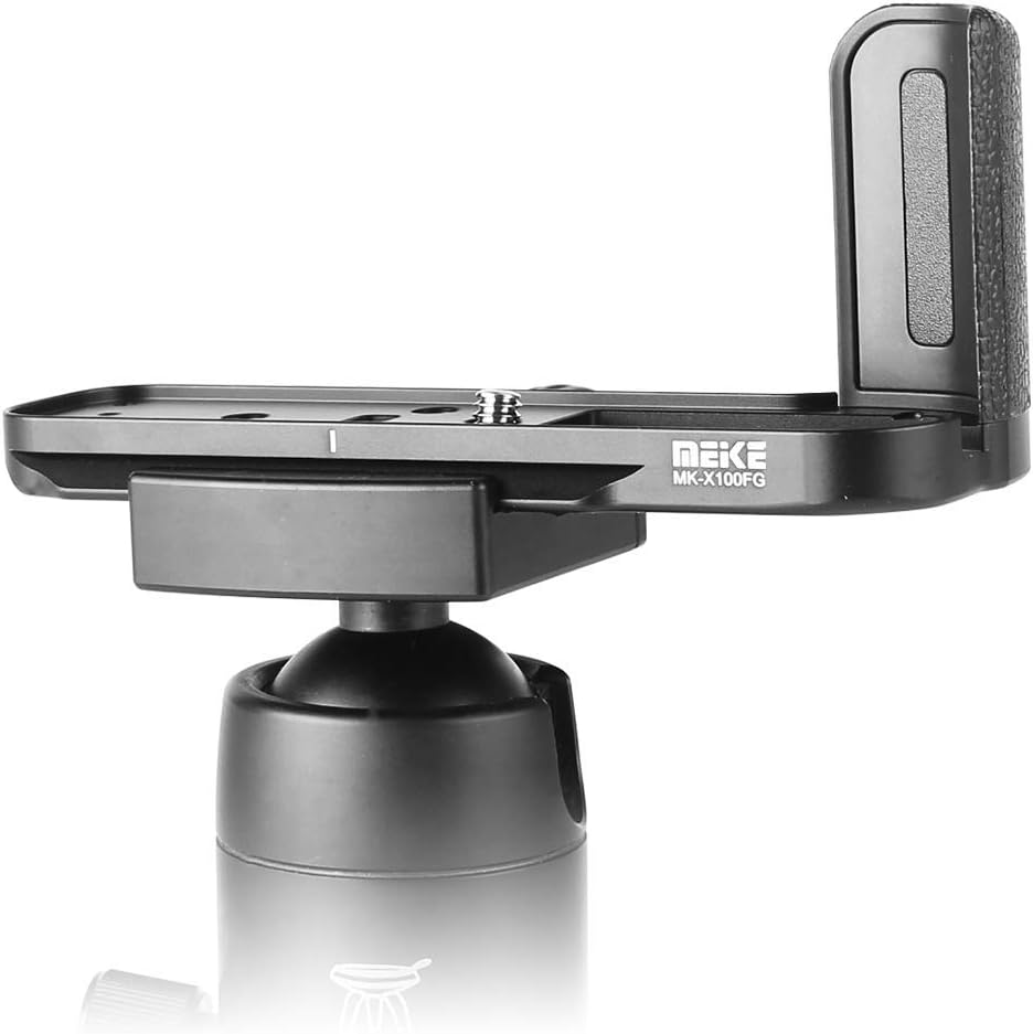 Meike MK-X100FG Quick Release L Plate Hand Grip Bracket Metal Base Compatible with Fujifilm, Black - Image 5