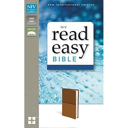NIV, ReadEasy Bible, Large Print, Leathersoft, Tan, Red Letter Edition NIV, ReadEasy Bible, Large Print, Leathersoft, Tan, Red Letter Edition