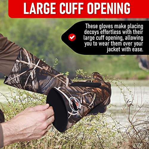 DecoyPro Decoy Gloves Elbow Length Duck Hunting Camo Gloves