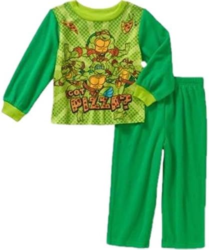 Nickelodeon TMNT Teenage Mutant Ninja Turtles 2 Piece Boys Flannel Pajamas (12 Months)
