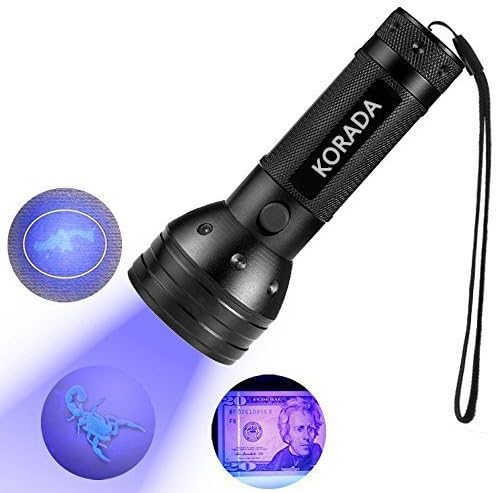 UV Flashlight Black Light, KORADA 51 LED Ultraviolet Blacklight Pet Urine Detector For Dog/Cat Urine,Dry Stains,Bed Bug, Matching with Pet Odor Eliminator