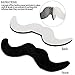 VAMEI 24 PCs Pirate Party Supplies Eye Patches Pirate Bandana Fake Mustaches Halloween Costume Party Favors Captain Pirate Costume Accessories Boys Girls Kids