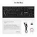 VELOCIFIRE Full Size Wireless Mechanical Keyboard, 104-key with Tactile Outemu Brown Switches for Copywriters, Typists, Programmers(No Backlit)