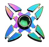 EB-LINK Colorful Spinner Fidget Spinner Toys Metal Material EDC Hand Finger Spinner for High Speed Relieving Stress ADHD, OCD, Anxiety, Rainbow