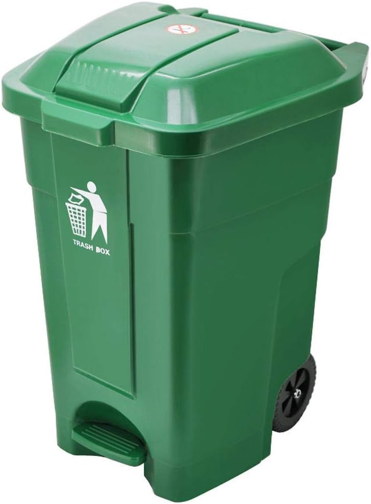 50L/70L Pedal Trash Can Large Fruit Shell Box Foot Outdoor Sanitation