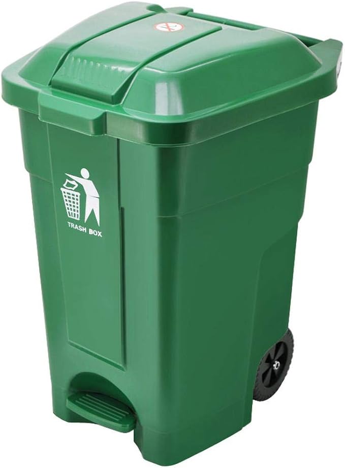 50L/70L Pedal Trash Can Large Fruit Shell Box Foot Outdoor Sanitation