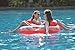 Jilong 2-Person Inflatable Duo Lounge Chair Pool Float, Red, 74