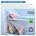 8 Pack Reusable Food Storage Bags, YOGET Ziplock Lunch bags (5 Sandwich Bags & 3 Snack Bag), Extra Thick PEVA Airtight Leakproof Bags,Freezer Safe FDA Grade Food Bags For Kids Snacks and More