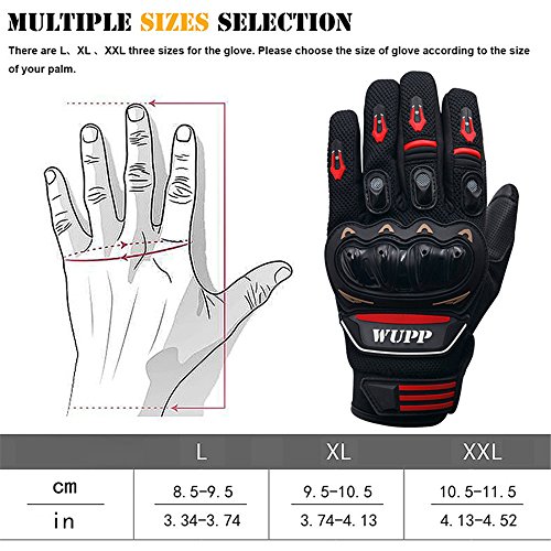 Touchscreen Cycling Gloves,Businda Alloy Steel Knuckle Motorcycle Motorbike Powersports Racing Tactical Paintball Gloves Waterproof Bicycle Motorcycle Riding Pad MTB Gloves for Men Women-XXL