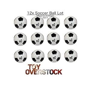 (Pack of 12) Soccer Balls Size 5 Bulk Wholesale with pump