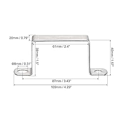 uxcell U Shaped Connector Bracket 38 x 61mm 304