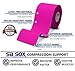 SB SOX Original Cotton Kinesiology Tape Roll – Best Latex Free Athletic Tape for Muscles/Joints – Waterproof, Stretchy, and Gentle on Skin (16ft) (Pink)