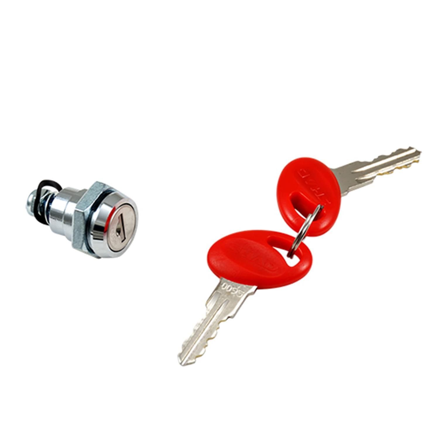 Shad 201722R Cylinder and Keys Set for Standard Lock, Silver