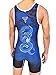 TRI-TITANS Respect All Wrestling Singlet Folkstyle Freestyle Greco - Red Blue Reversible