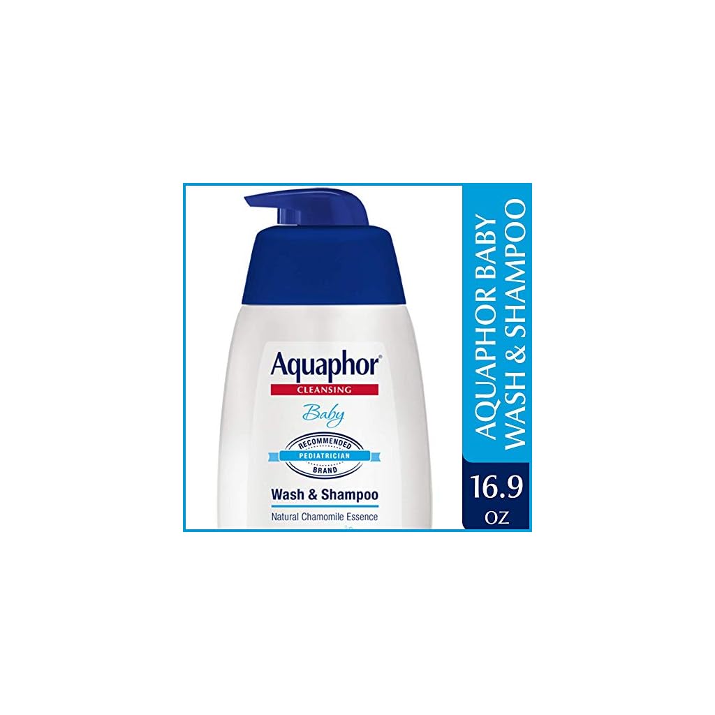 Aquaphor Baby Wash and Shampoo Mild, TearFree 2in1 Solution for