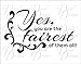 Yes, You are the Fairest of Them All Vinyl Mirror Motivator Decal