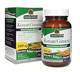 Nature's Answer Korean Ginseng Root Vegetarian Capsules, 50-Count