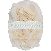 Loofah Sponge Exfoliating Body Scrubber, Double-Sided Natural Loofah Pads & Bath Shower Sponge Mesh Pouf Ball for Women and Men, Travel-Friendly Body scrubbers, Deep Clean & Exfoliation