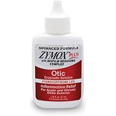 Zymox Advanced Formula Otic Plus Enzymatic Ear Solution for Dogs and Cats | with 1% Hydrocortisone, 1.25oz