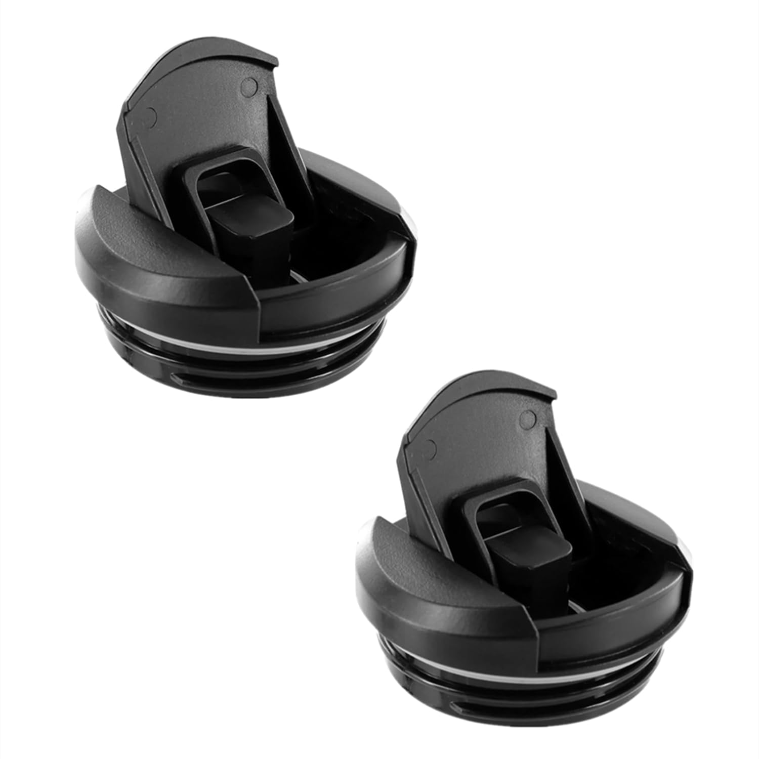 Photo 1 of 2 pack Replacement Lid Fit for Stanley AeroLight 12oz 16oz 20oz Transit Bottle,Leakproof Water Bottle Cap, BPA-Free (Black)
