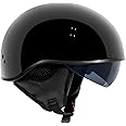 TORC T59/Sundowner Motorcycle Half Helmet with Magnetic Buckle DOT Approved