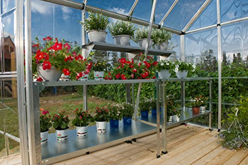 Palram HobbyGrower Galvanized 2-Level Shelving System
