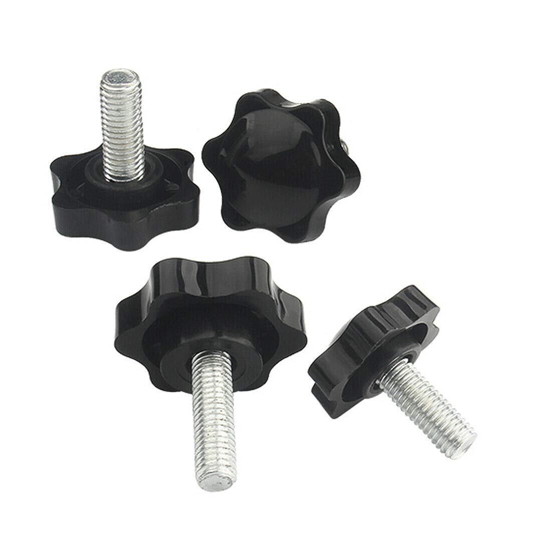 XIZONLIN M5*12 Clamping Screw Knob - Plum Hex Shaped Grips Star Knob Thumb Screw