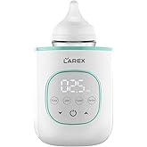 LAREX Bottle Warmer, Fast Baby Bottle Warmer for Breastmilk and Formula, with Timer and Accurate Temp Control, 8-in-1 Baby Milk Warmer BPA Free with Digital Display, Bottle Warmers for All Bottles