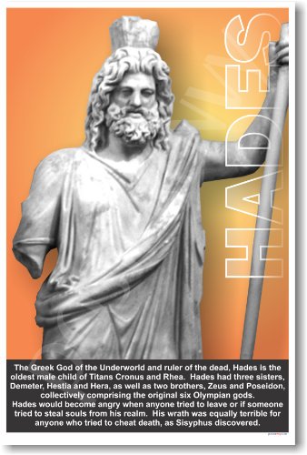 Ancient Greece: Greek Mythology, Lord of the Underworld, Hades, Classroom Poster
