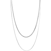 CONRAN KREMIX Waterproof Gold Necklace Layered Necklaces for Women Non Tarnish,14k Gold Plated Stainless Steel Dainty Stack Thin Chain Necklace Set for Women Gifts Jewelry