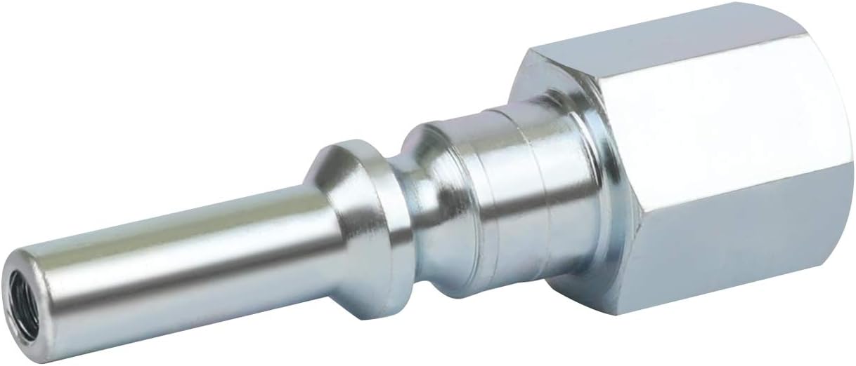 WYNNsky 1/4'' FNPT Quick-Connect Zinc-Plated Plug with Sealant, Lincoln Type, 2-Piece Air Tools Accessories Fittings Plug - - 