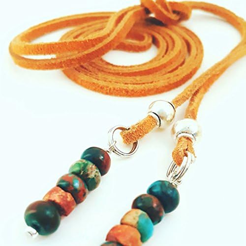Tan Choker Necklace Bohemian Rope Necklace Long Leather Suede Wrap Necklace