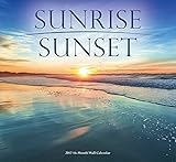 2017 Monthly Wall Calendar - Sunrise / Sunset