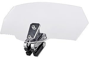 Universal Motorcycle Adjustable Extension Deflector Windscreen Windshield Spoiler