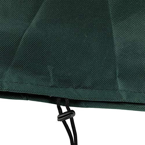 Ecover Dustproof Lawn Mower Cover Riding Lawn Tractor Cover UV Protection Universal Fit with Drawstring Cover Storage Bag, L6.4 x W5.4 x H4.6ft Dark Green