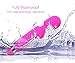 Waterproof |Powerful | Cordless Vibrating Mini Wand Massager | For Muscle Aches & Sports Recovery | Multi speed | Travel Friendly | Muscle Pain | Body-Safe Silicone | Wireless Fast Rechargeable - Pink