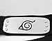OliaDesign Konoha Leaf Village Ninja Shinobi Cosplay Headband with Red and White Ninja Weapons Props Big Kunai Plastic Toy