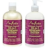 Shea Moisture Superfruit Complex 10-in-1 Renewal System Shampoo & Conditioner 13 fl oz each