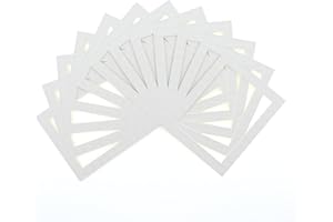 20x16 inch White Photo Mat Board Passe-Partout 16x12 inch-Holed For Picture Frame Mounting Decoration 12 Pieces of Each Pack 
