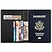 Travelambo RFID Blocking Genuine Leather Passport Holder Wallet Cover